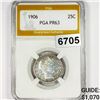 Image 1 : 1906 Barber Quarter PGA - PR63