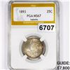 Image 1 : 1893 Isabella Colombian Quarter PGA - MS67