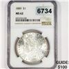 Image 1 : 1889 Morgan Silver Dollar NGC - MS62