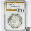 Image 1 : 1902-O Morgan Silver Dollar PGA - MS63+ PL