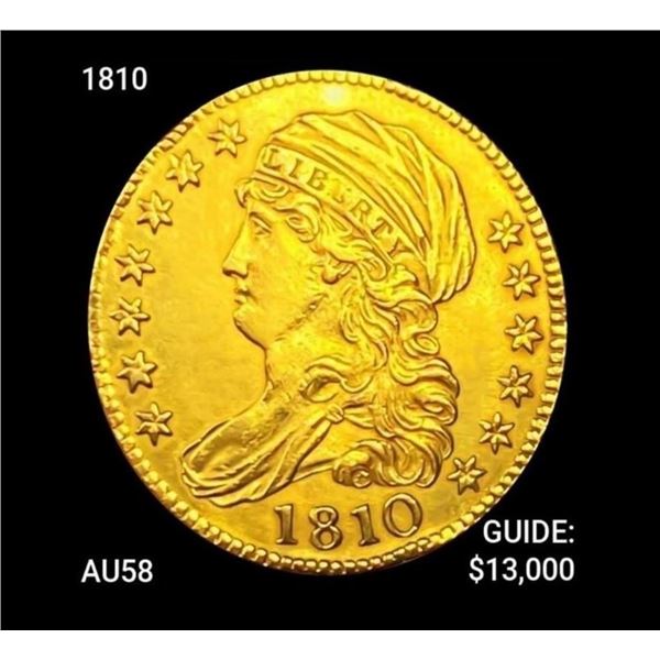 1810 $5 Gold Half Eagle CHOICE AU