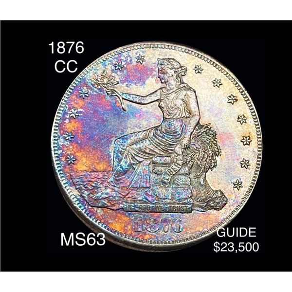1876-CC Trade Silver Dollar CHOICE BU