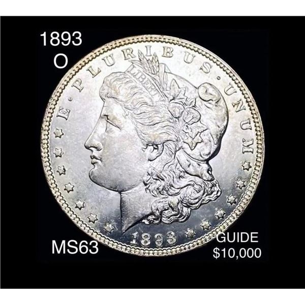 1893-O Morgan Silver Dollar CHOICE BU