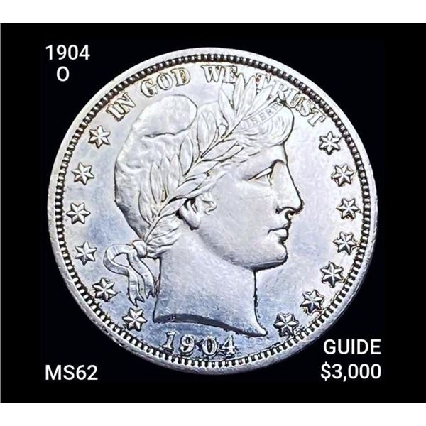 1904-O Barber Half Dollar UNCIRCULATED