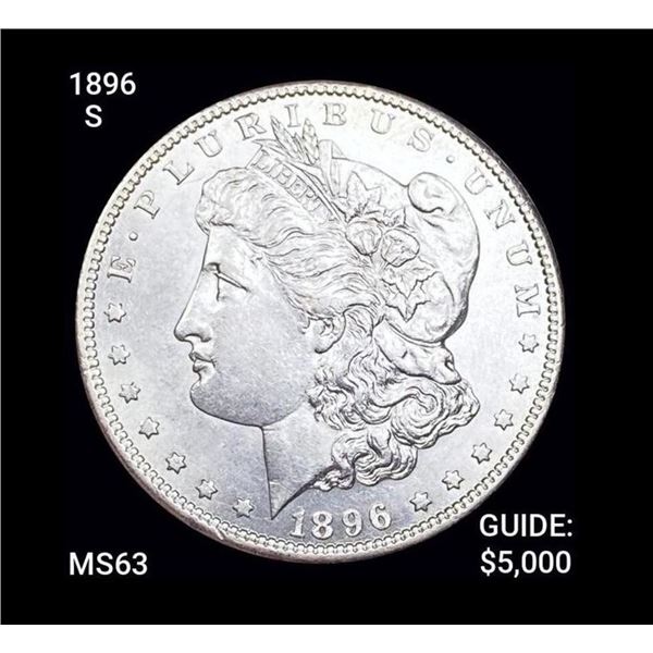 1896-S Morgan Silver Dollar CHOICE BU