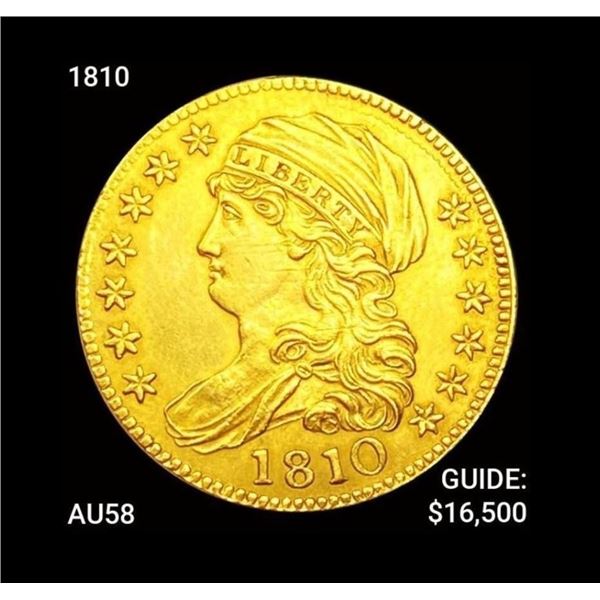 1810 $5 Gold Half Eagle CHOICE AU