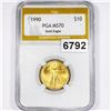 Image 1 : 1990 $10 Gold Eagle PGA - MS70