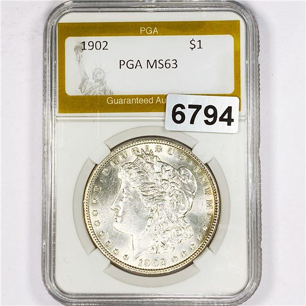 1902 Morgan Silver Dollar PGA - MS63