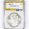 Image 1 : 1885-CC Morgan Silver Dollar PGA - MS65+ PL