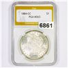 Image 1 : 1884-CC Morgan Silver Dollar PGA - MS63
