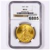 Image 1 : 1927 $20 Gold Double Eagle NGC - MS62