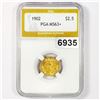 Image 1 : 1902 $2.50 Gold Quarter Eagle PGA - MS63