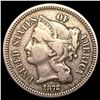 Image 1 : 1872 Nickel Three Cent ABOUT UNCIRCULATED