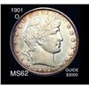 Image 1 : 1901-O Barber Half Dollar UNCIRCULATED