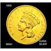 Image 1 : 1855 $3 Gold Piece UNCIRCULATED