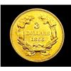 Image 2 : 1855 $3 Gold Piece UNCIRCULATED