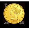 Image 1 : 1858-O $10 Gold Eagle UNCIRCULATED