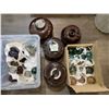 Image 1 : Large Collection of Antique Glass and Ceramic Electrical Insulators.
