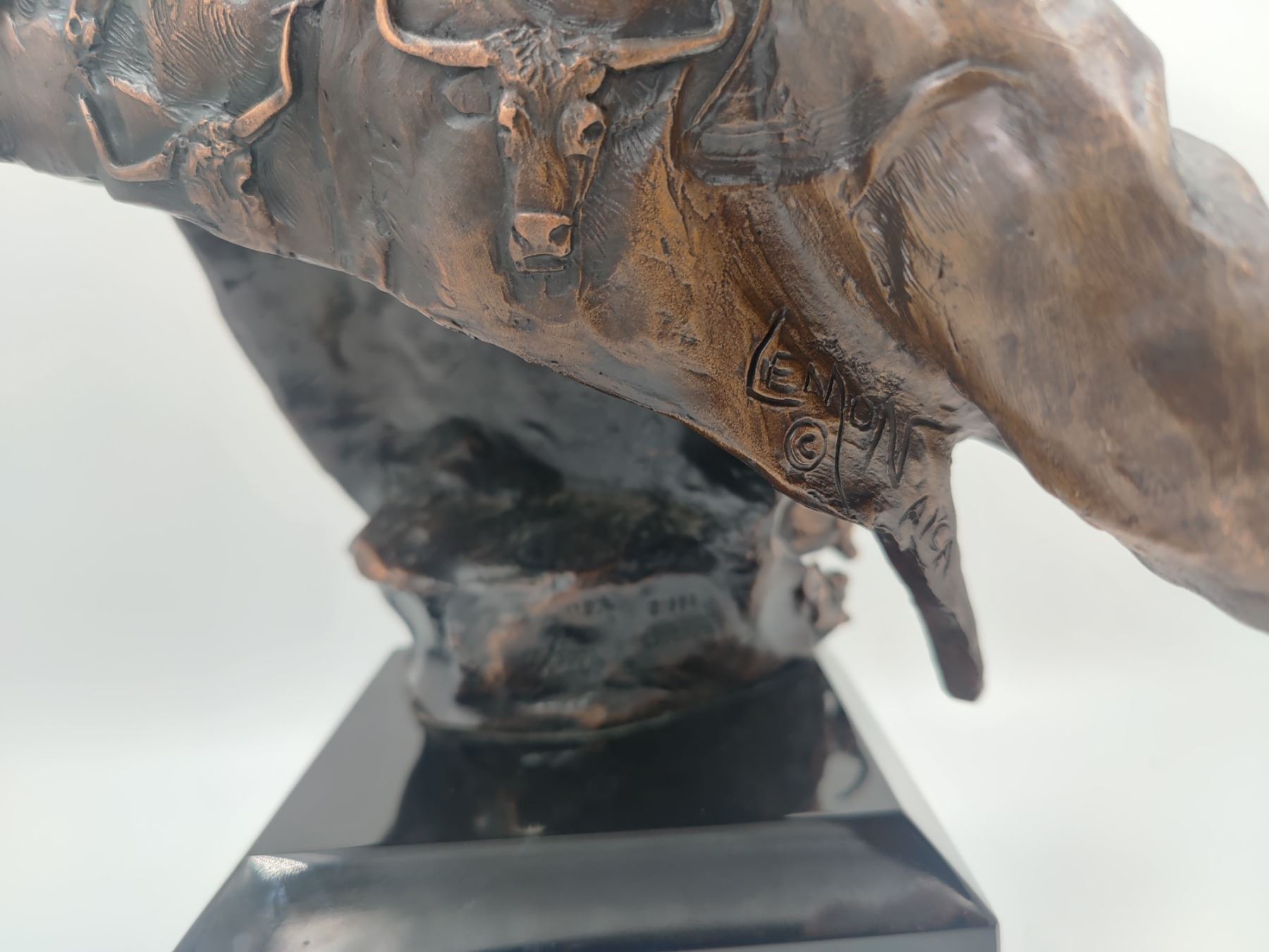 "Ole Mossy Horns" Legends by David Lemon AICA Beck Auctions Inc.