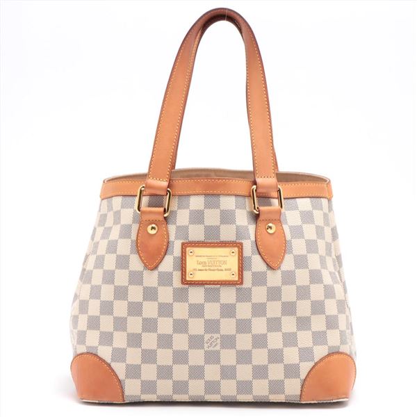 Louis Vuitton Damier Azur Canvas Leather Hampstead PM Bag
