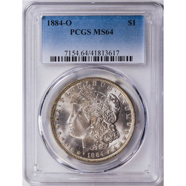1884-O $1 American Silver Eagle Dollar Coin PCGS MS64