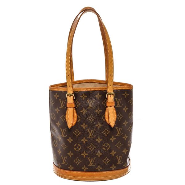 Louis Vuitton Brown Monogram PM Bucket Bag
