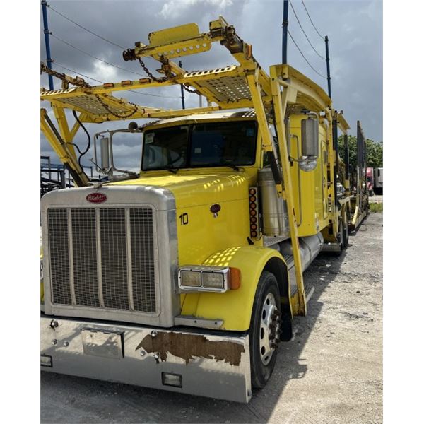 2006 PETERBILT CAR HAULER YELLOW TRUCK #10