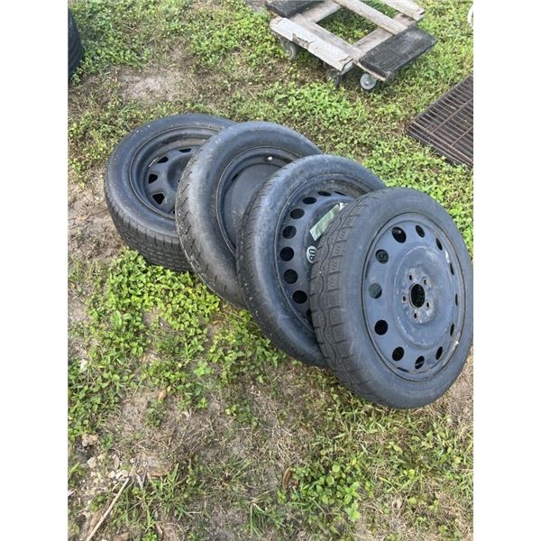 4X SPARE TIRES/WHEELS