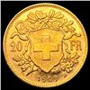 Image 2 : 1909-B Swiss 20 Francs GEM BU