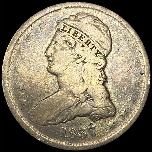 1837 Capped Bust Half Dollar NICELY CIRCULATED
