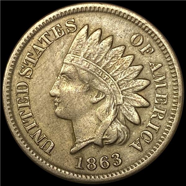 1863 Indian Head Cent NEARLY UNCIRCULATED