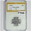 Image 1 : 1807 Clip Draped Bust Dime PGA - AU58+