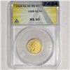Image 1 : 1928 $2.50 Gold Quarter Eagle ANACS - MS60