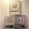 Image 2 : 1951-1952 Set (3) 2 25C, 1 Carver 50C ICG, SEGS -
