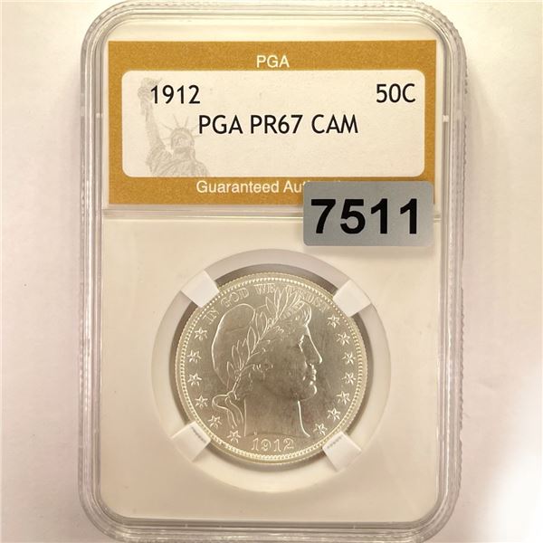 1912 Barber Half Dollar PGA - PR67 CAM