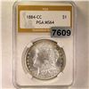 Image 1 : 1884-CC Morgan Silver Dollar PGA - MS64