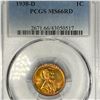 Image 1 : 1938-D Wheat Cent PCGS - MS66RD