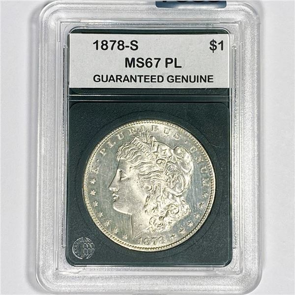 1878-S Morgan Silver Dollar GG - MS67 PL