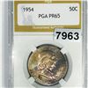 Image 1 : 1954 Franklin Half Dollar PGA - PR65