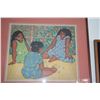 Image 2 : FRAMED SERIGRAPH, "FAMOUS ARE THE FLOWERS: PENCIL SIGNED ELLY TEPPER 26/60 (29" X 26")
