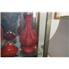 Image 8 : COLLECTION OF CHINESE RED CINNABAR VASES, BOWLS & ASHTRAY (5 PCS) (DOES NOT INCLUDE STAND)