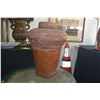Image 2 : VINTAGE ASIAN BAMBOO & RATTAN HINGED BASKET & WOVEN BASKET (2 PCS)