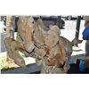 Image 2 : ANTIQUE CHINESE HAND CARVED WOOD HORSE & GROOM (17" X 30")