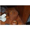 Image 2 : MIXED LOT: ALOHA GLASS, WOOD SALT & PEPPER, COASTERS, BELT BUCKLE, PAPERWEIGHT, ETC. (8 PCS)