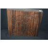 Image 1 : CARVED WOOD LAMP BASES, ANTHURIUM & BAMBOO MOTIF (2 PCS)