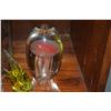 Image 2 : JELLYFISH PAPERWEIGHT, GLASS VASE W/FISH MOTIF & GLASS FISH SCULPTURES (4 PCS)