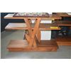 Image 1 : 3 TIERED SIDE TABLES W/BAMBOO MOTIF (30" X 11" X 21") (PAIR)
