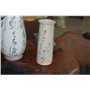 Image 2 : CHINESE CERAMIC VASES W/RUNNING GRASS CALLIGRAPHY & CHINESE PEWTER PEACH BOX (3 PCS)