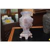 Image 3 : FAUX CHINESE CINNABAR DRAGON VASE & SOFT STONE CARVED FLOWER VASE (2 PCS)