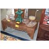 Image 3 : CARVED ROSEWOOD CONSOLE TABLE (43 1/2" X 21 1/2" 15")